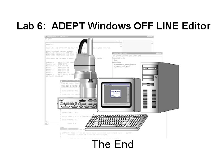 Lab 6: ADEPT Windows OFF LINE Editor The End 