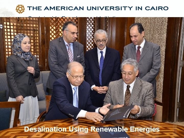 Sustainable Development Initiatives Desalination Using Renewable Energies 