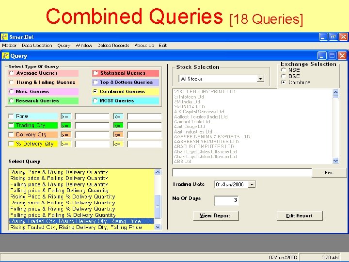 Combined Queries [18 Queries] 