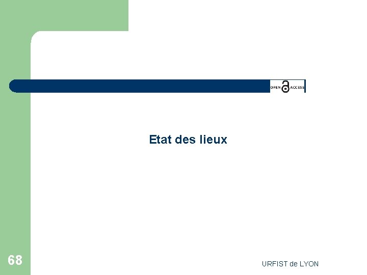 Etat des lieux 68 URFIST de LYON 