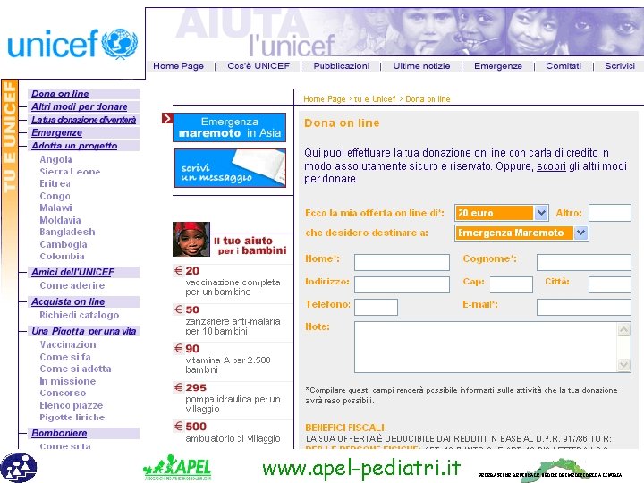 www. apel-pediatri. it FEDERAZIONE REGIONALE ORDINI DEI MEDICI DELLA LIGURIA 