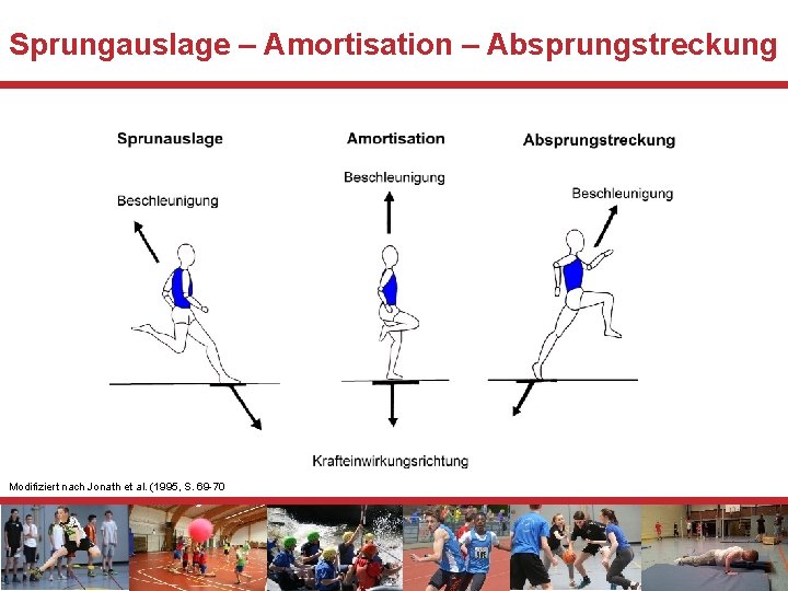 Sprungauslage – Amortisation – Absprungstreckung Modifiziert nach Jonath et al. (1995, S. 69 -70