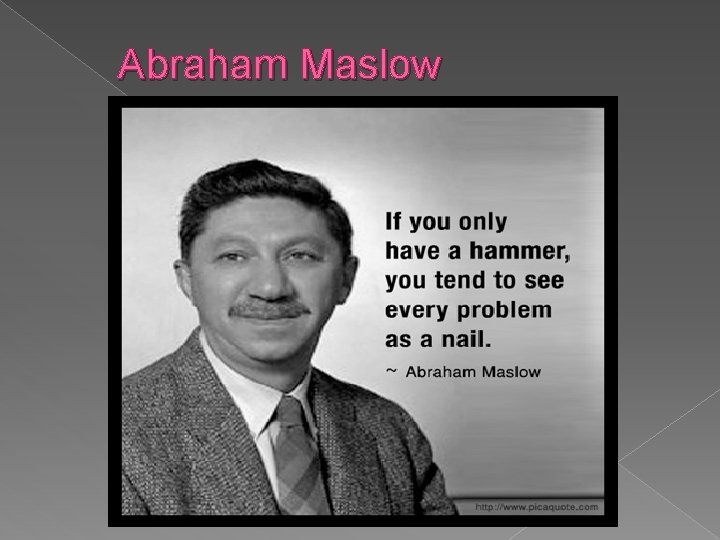 Abraham Maslow 