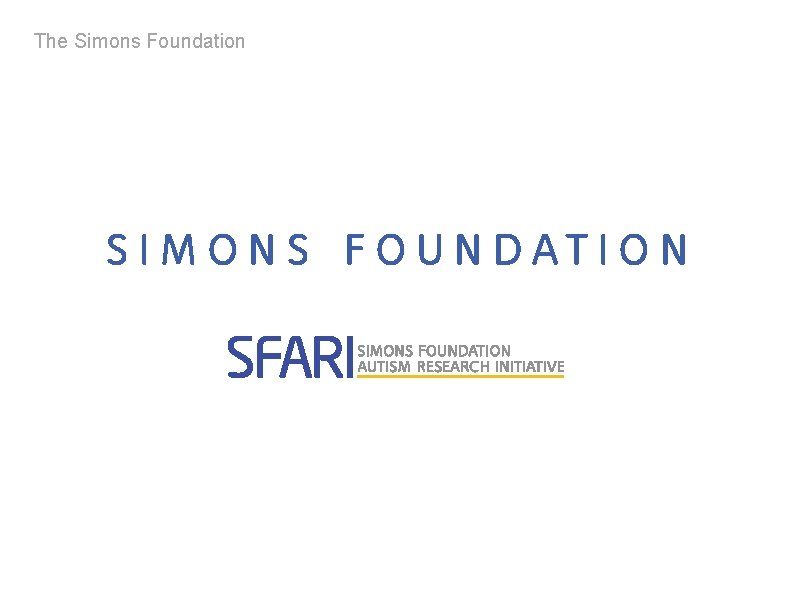 The Simons Foundation 