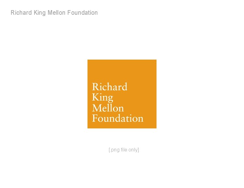 Richard King Mellon Foundation [. png file only] 