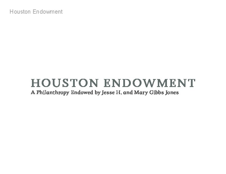 Houston Endowment 