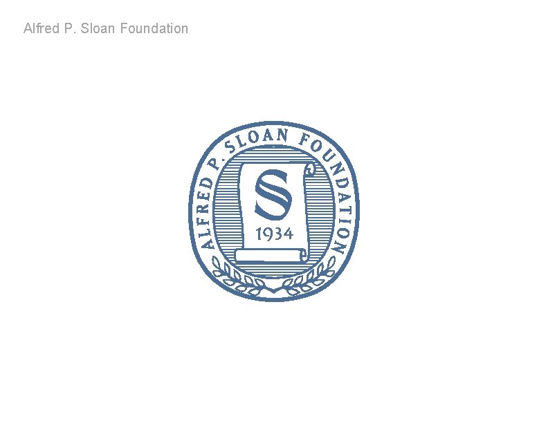 Alfred P. Sloan Foundation 