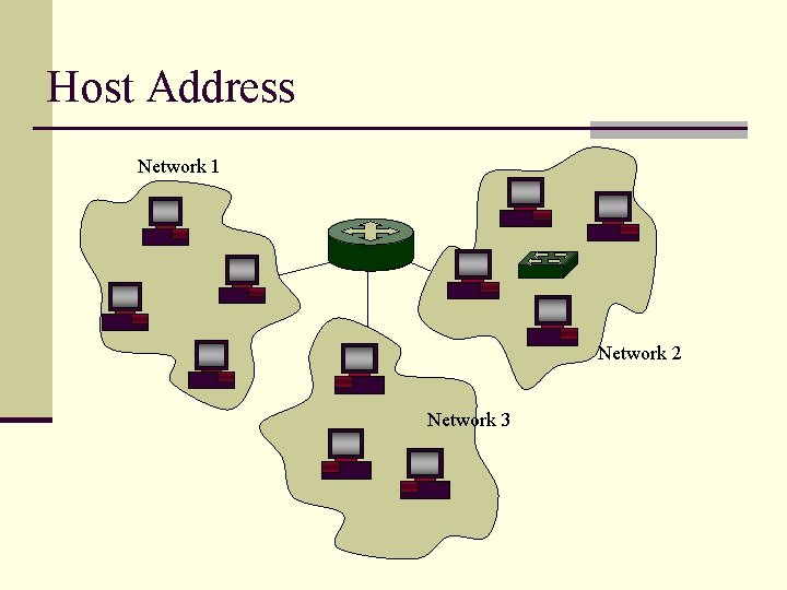 Host Address Network 1 Network 2 Network 3 