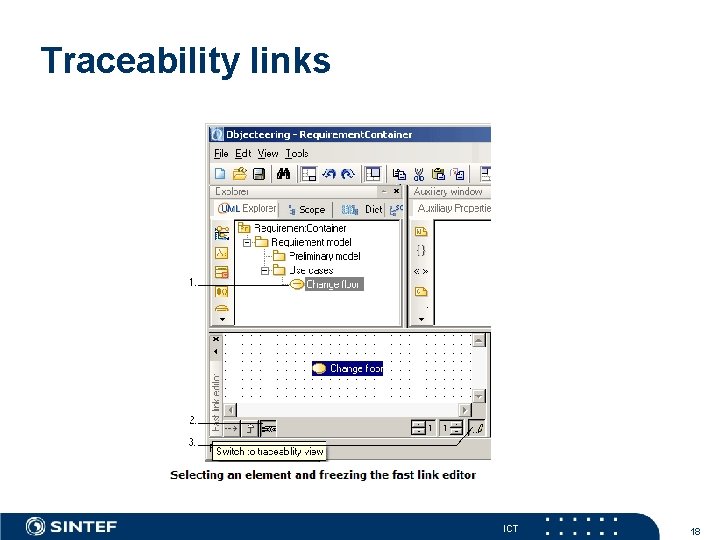 Traceability links ICT 18 