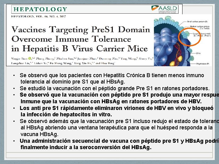  • Se observó que los pacientes con Hepatitis Crónica B tienen menos inmuno