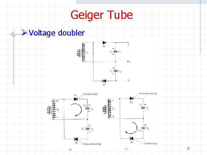 Geiger Tube Ø Voltage doubler 9 