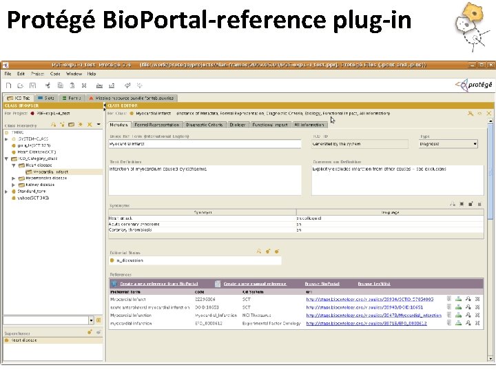 Protégé Bio. Portal-reference plug-in 