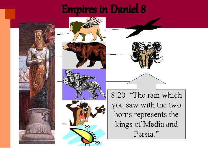 Empires in Daniel 8 8: 20 “The ram which you saw with the two