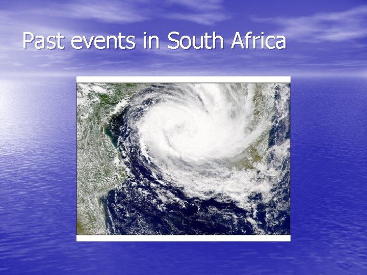 Past events in South Africa 