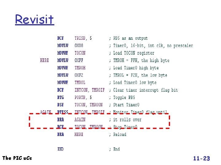 Revisit The PIC u. Cs 11 -23 