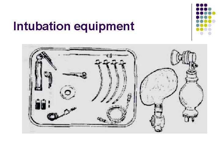 Intubation equipment 