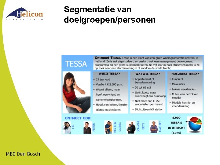 Segmentatie van doelgroepen/personen 