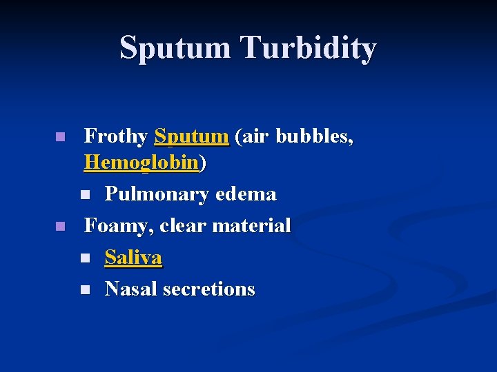 CLINICAL LABORATORY DIAGNOSTICS OF PATHOLOGICAL PROCESSESS IN LUNGS