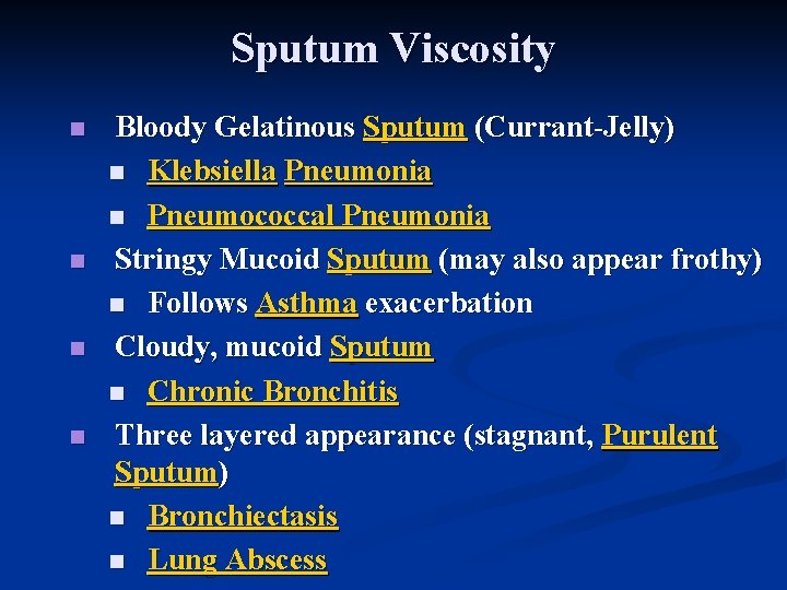 CLINICAL LABORATORY DIAGNOSTICS OF PATHOLOGICAL PROCESSESS IN LUNGS