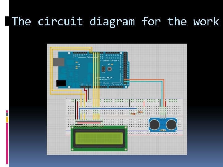 The circuit diagram for the work 