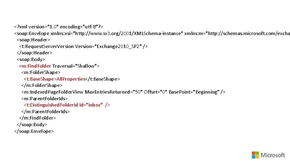 <? xml version="1. 0" encoding="utf-8"? > <soap: Envelope xmlns: xsi="http: //www. w 3. org/2001/XMLSchema-instance"