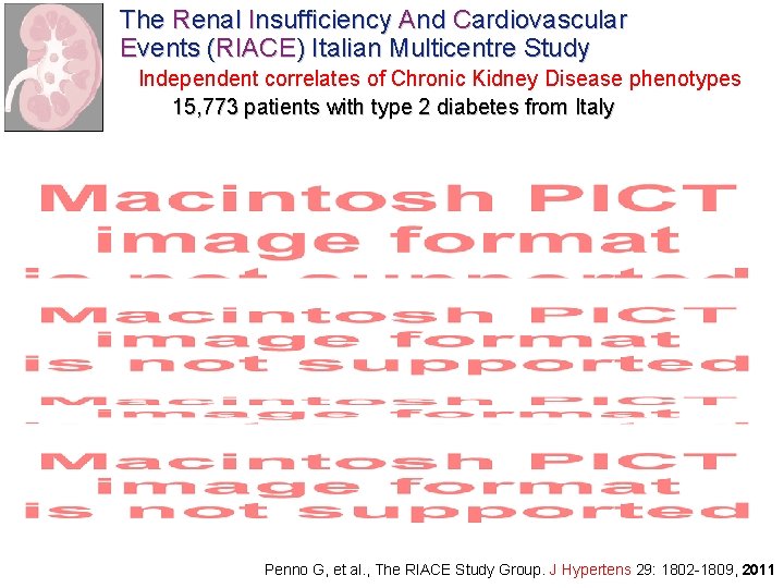 The Renal Insufficiency And Cardiovascular Events (RIACE) Italian Multicentre Study Independent correlates of Chronic