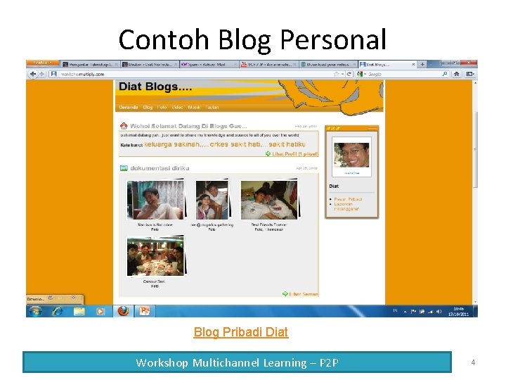 Contoh Blog Personal Blog Pribadi Diat Workshop Multichannel Learning – P 2 P 4