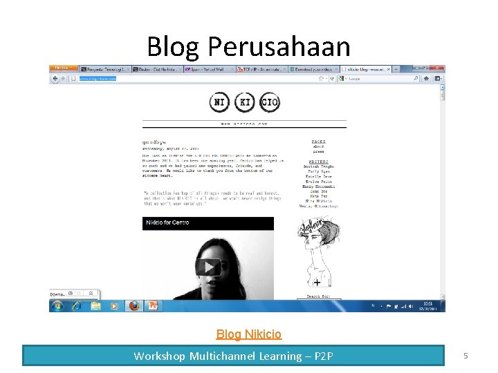 Blog Perusahaan Blog Nikicio Workshop Multichannel Learning – P 2 P 5 