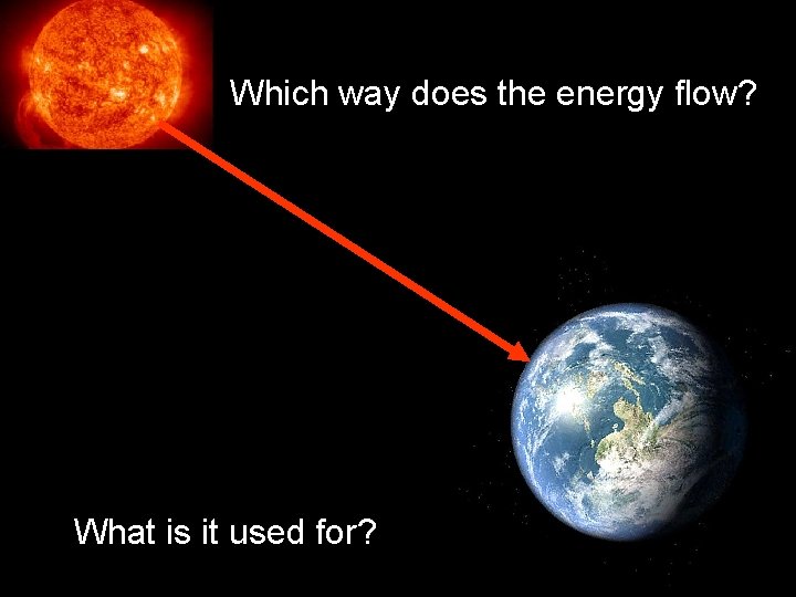 Energy Flow Which way does the energy flow? • Which way do the sun’s