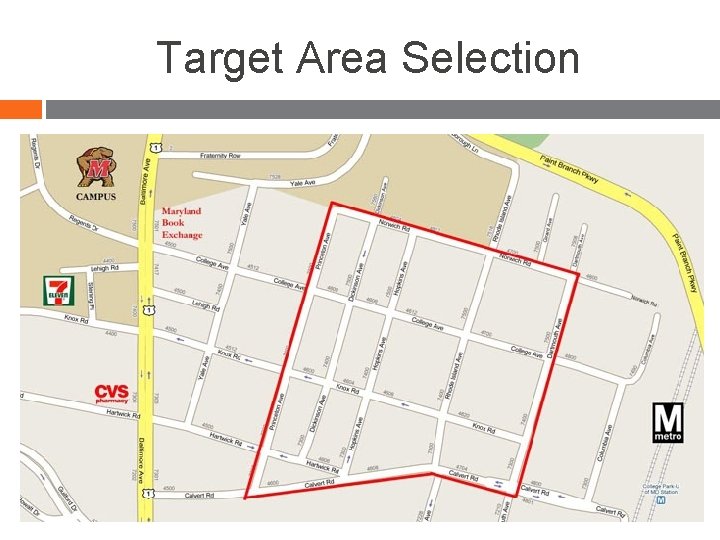 Target Area Selection 