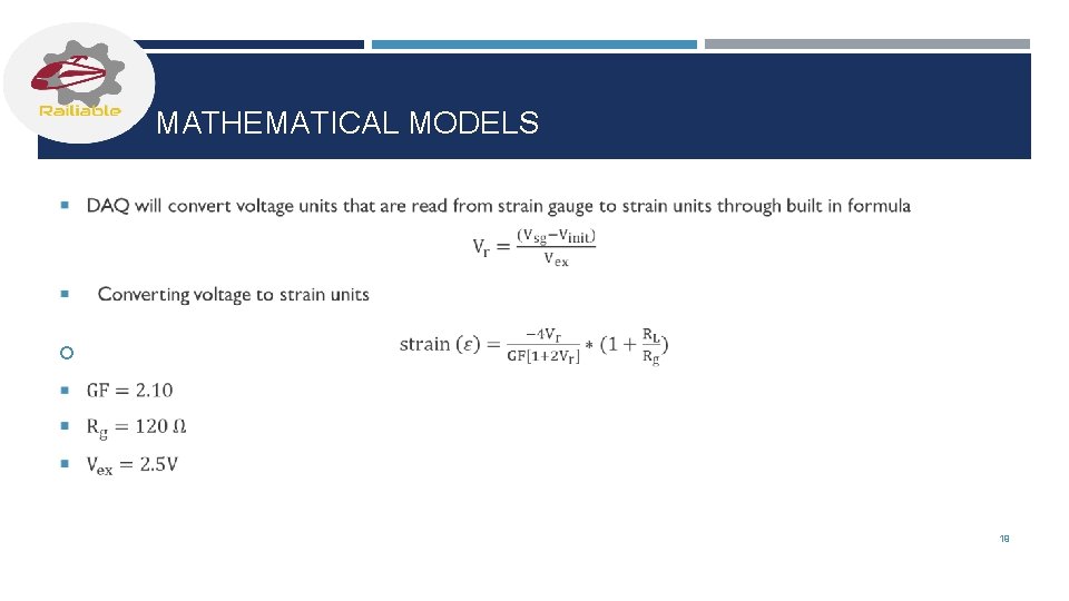 MATHEMATICAL MODELS 19 
