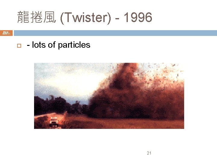 龍捲風 (Twister) - 1996 陳鍾誠 2020/11/1 - lots of particles 21 