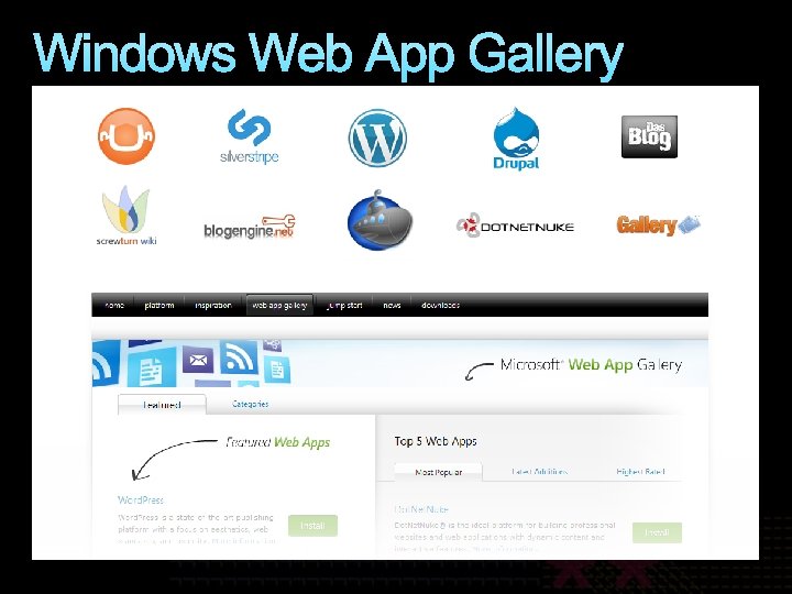 Windows Web App Gallery 