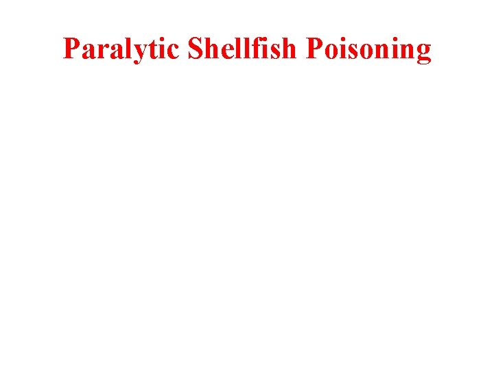 Paralytic Shellfish Poisoning 