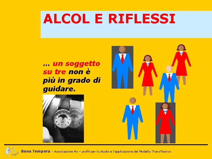 ALCOL E RIFLESSI … un soggetto su tre non è più in grado di