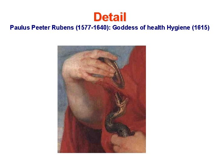 Detail Paulus Peeter Rubens (1577 -1640): Goddess of health Hygiene (1615) 