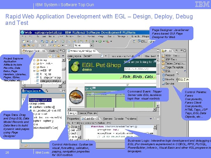 IBM System i Software Top Gun Rapid Web Application Development with EGL – Design,