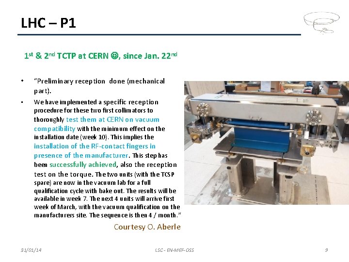LHC – P 1 1 st & 2 nd TCTP at CERN , since