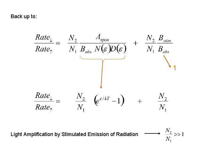 Back up to: 1 Light Amplification by Stimulated Emission of Radiation 