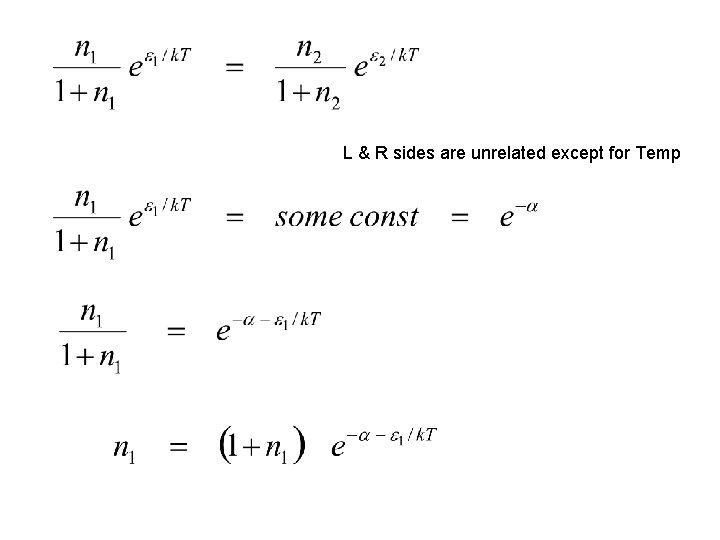L & R sides are unrelated except for Temp 