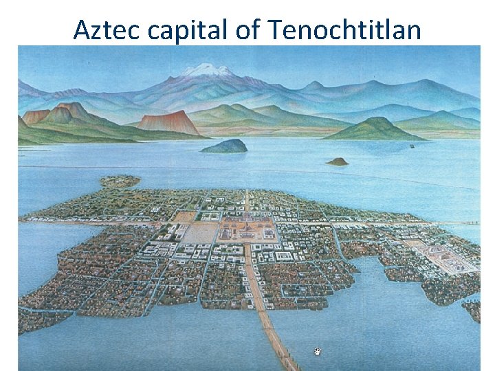 Aztec capital of Tenochtitlan 