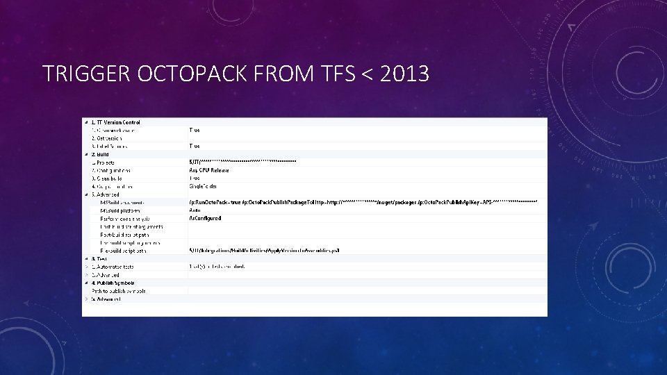 TRIGGER OCTOPACK FROM TFS < 2013 