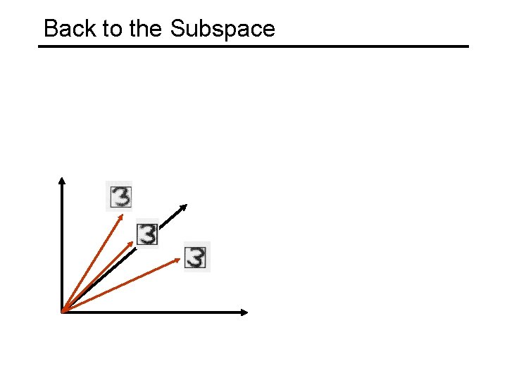 Back to the Subspace 