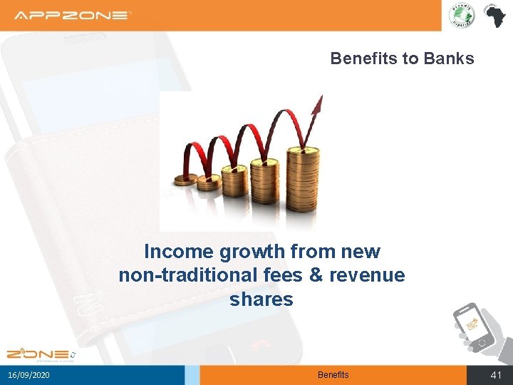 Benefits to Banks Income growth from new non-traditional fees & revenue shares 16/09/2020 Benefits