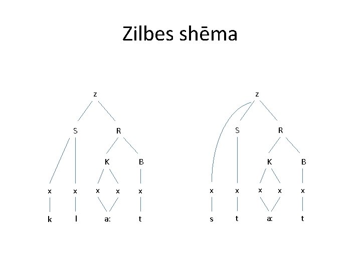 Zilbes shēma z z S K x x k l S R x K