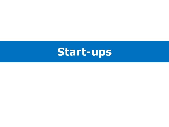 Start-ups 