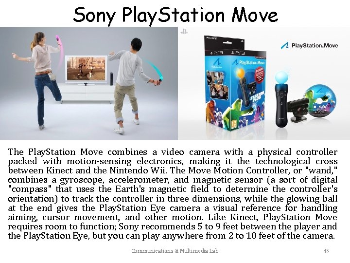 Sony Play. Station Move The Play. Station Move combines a video camera with a