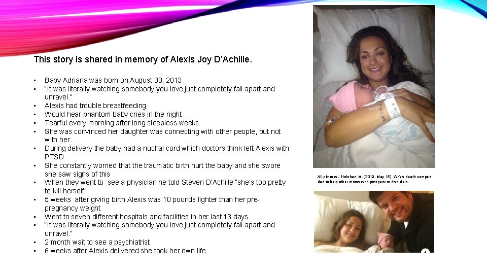 This story is shared in memory of Alexis Joy D’Achille. • • • •