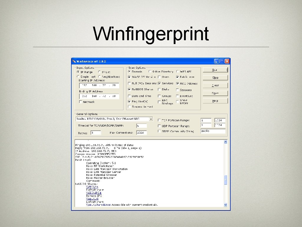 Winfingerprint 