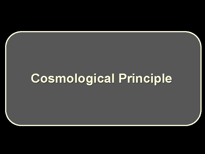 Cosmological Principle 